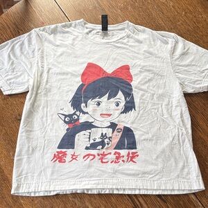 Studio Ghibli Kiki's Delivery Service Retro Portrait T-Shirt size L